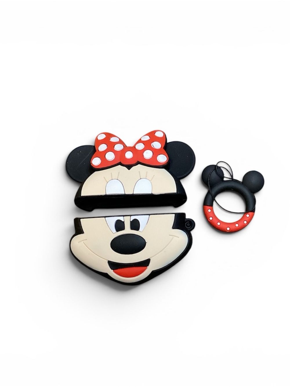 Minnie Mouse Silicone AirPods Case with Keyring pro &pro2 - Red, Black, Cream